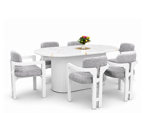 Fluted Dining Set
